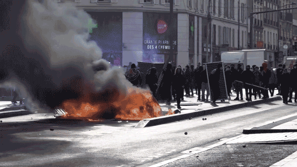 Fire police fireworks reuters